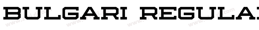 Bulgari Regular字体转换